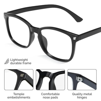 2026 New Design Blue Light Glasses for Men Women Reduce Eye Strain UV Blocking for Computer Screen