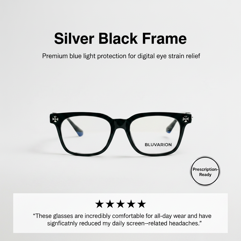 Silver Black Frame